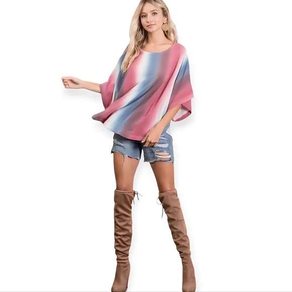 Ombre Print Top - Picture 4 of 5